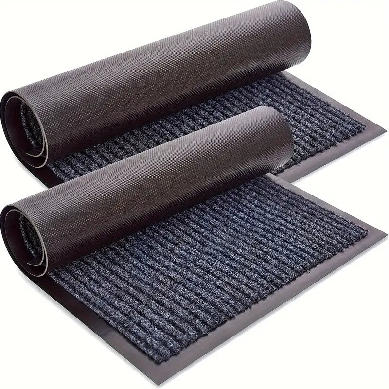 StripesStrong: durable doormat – non-slip, washable & classic striped design for entryways & kitchens