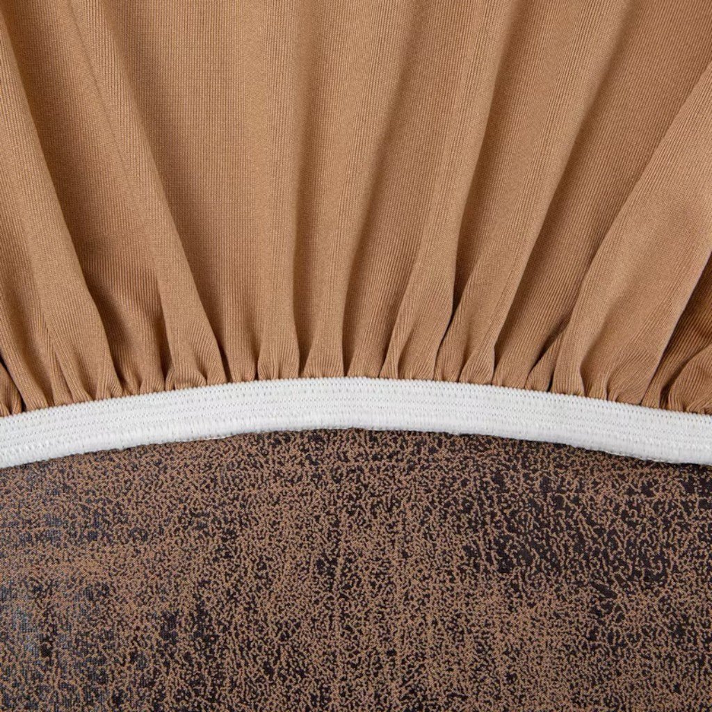 Sectional Sofa Cushion Slipcover, Vintage Leather Look, Four-Way Stretch, Hand Washable