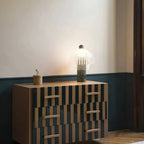 Marble Base Glass Dome Table Lamp