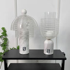 Marble Base Glass Dome Table Lamp