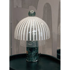 Marble Base Glass Dome Table Lamp
