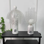 Sculptural Marble & Murano Glass Table Lamp
