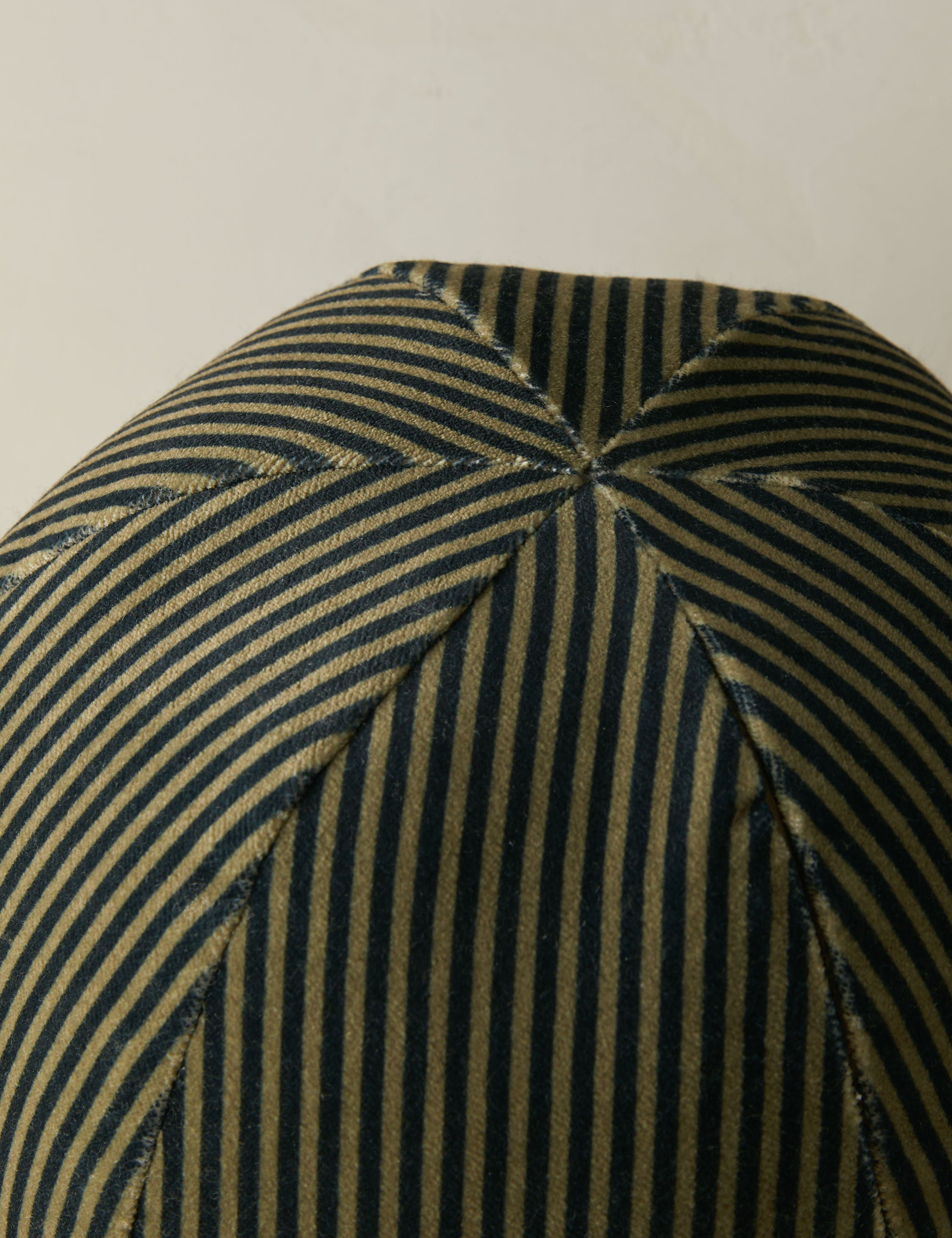 Bello Striped Velvet Ball Pillow | Chic Accent for Sophisticated Style