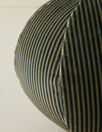 Bello Striped Velvet Ball Pillow | Chic Accent for Sophisticated Style