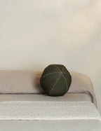 Bello Striped Velvet Ball Pillow | Chic Accent for Sophisticated Style