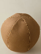 Bello Striped Velvet Ball Pillow | Chic Accent for Sophisticated Style