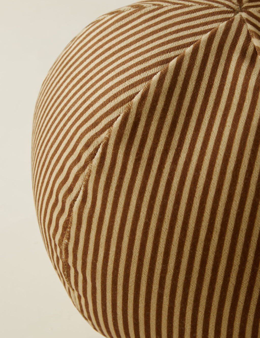 Bello Striped Velvet Ball Pillow | Chic Accent for Sophisticated Style