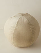 Bello Striped Velvet Ball Pillow | Chic Accent for Sophisticated Style