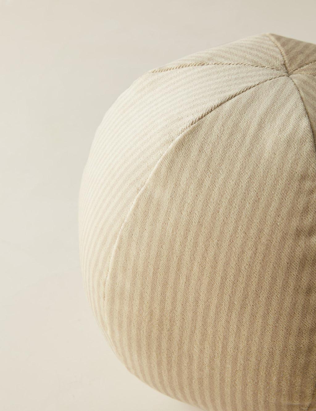 Bello Striped Velvet Ball Pillow | Chic Accent for Sophisticated Style
