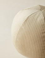 Bello Striped Velvet Ball Pillow | Chic Accent for Sophisticated Style