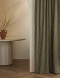 Bristol Striped Velvet Curtain Panel | Chic Soft Touch Velvet
