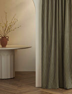 Bristol Striped Velvet Curtain Panel | Chic Soft Touch Velvet