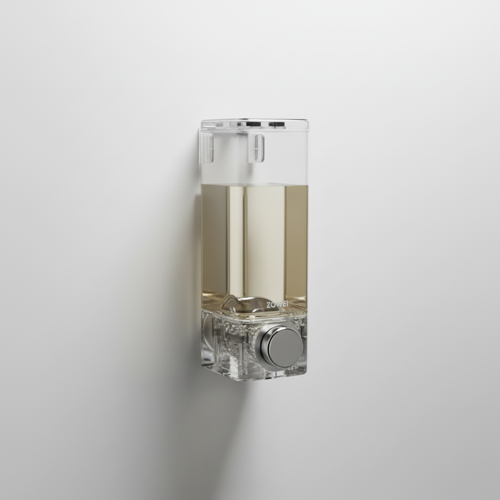Soap Dispenser Suction Cup Drill Free Plastic Mechanical Pump