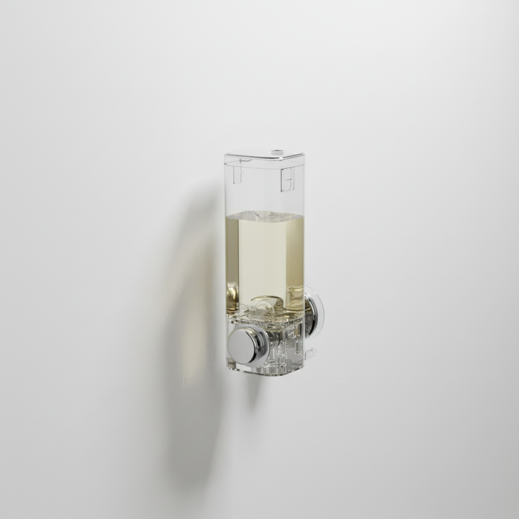 Soap Dispenser Suction Cup Drill Free Plastic Mechanical Pump