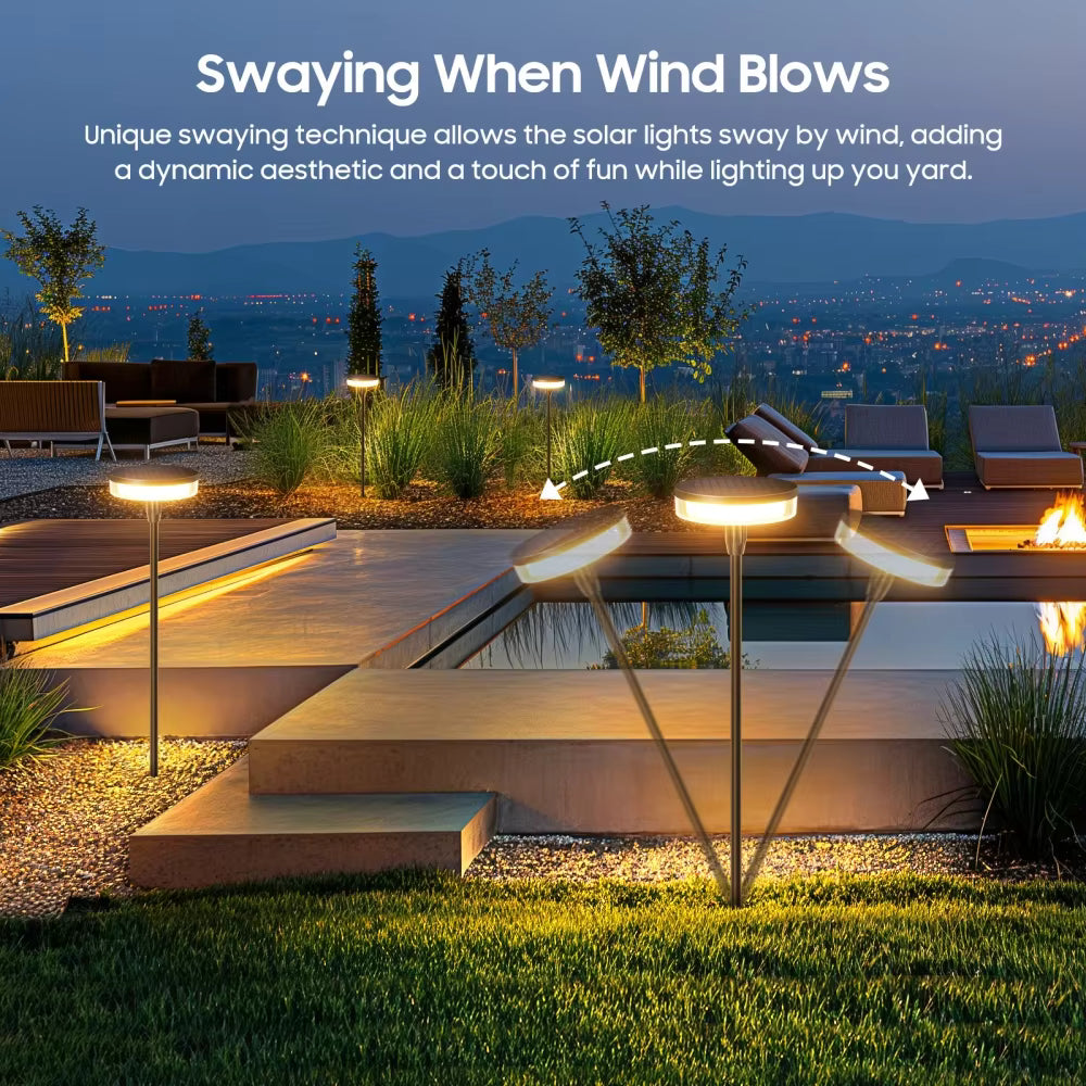 Sulpica Solar Garden Lighting with Swing Effect