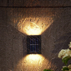 SunAura: Wireless LED Solar Wall Light – Atmospheric Garden Lighting for Terrace & Driveway