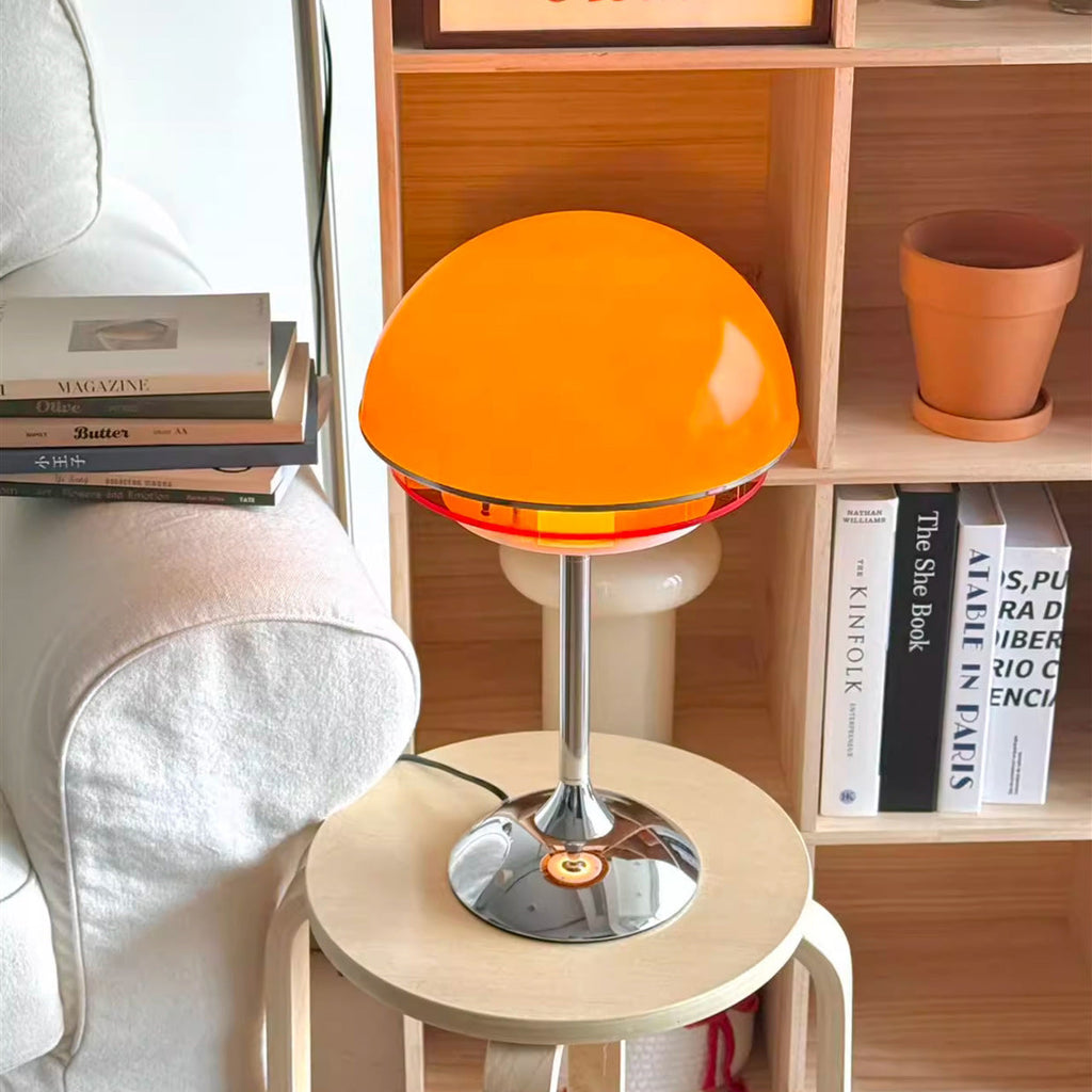 Bauhaus Dome Table Lamp with Gradient Acrylic Discs