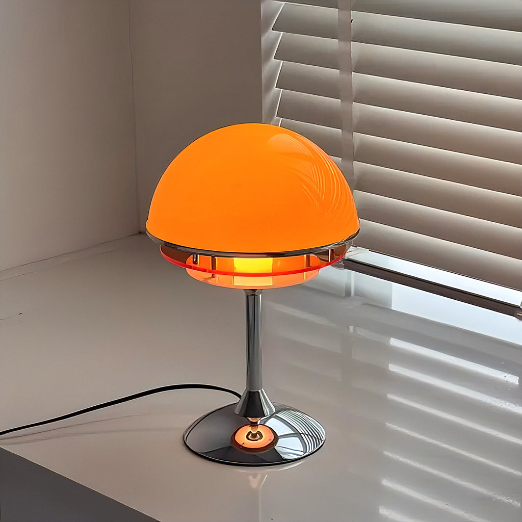 Bauhaus Dome Table Lamp with Gradient Acrylic Discs