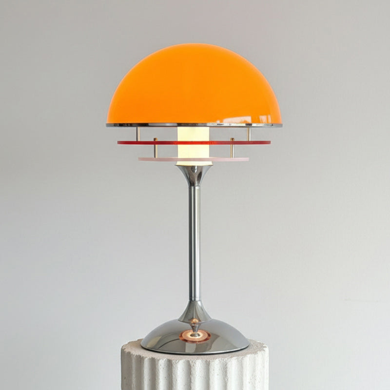 Bauhaus Dome Table Lamp with Gradient Acrylic Discs