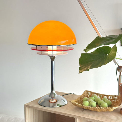 Bauhaus Dome Table Lamp with Gradient Acrylic Discs