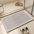 Bath Mat Quick Dry Technology Fleece Non Slip Rubber Backing