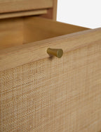 Soleil Nightstand | Rounded Oak Frame, Soft-Close Drawers