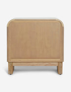 Soleil Nightstand | Rounded Oak Frame, Soft-Close Drawers