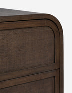 Soleil Nightstand | Rounded Oak Frame, Soft-Close Drawers