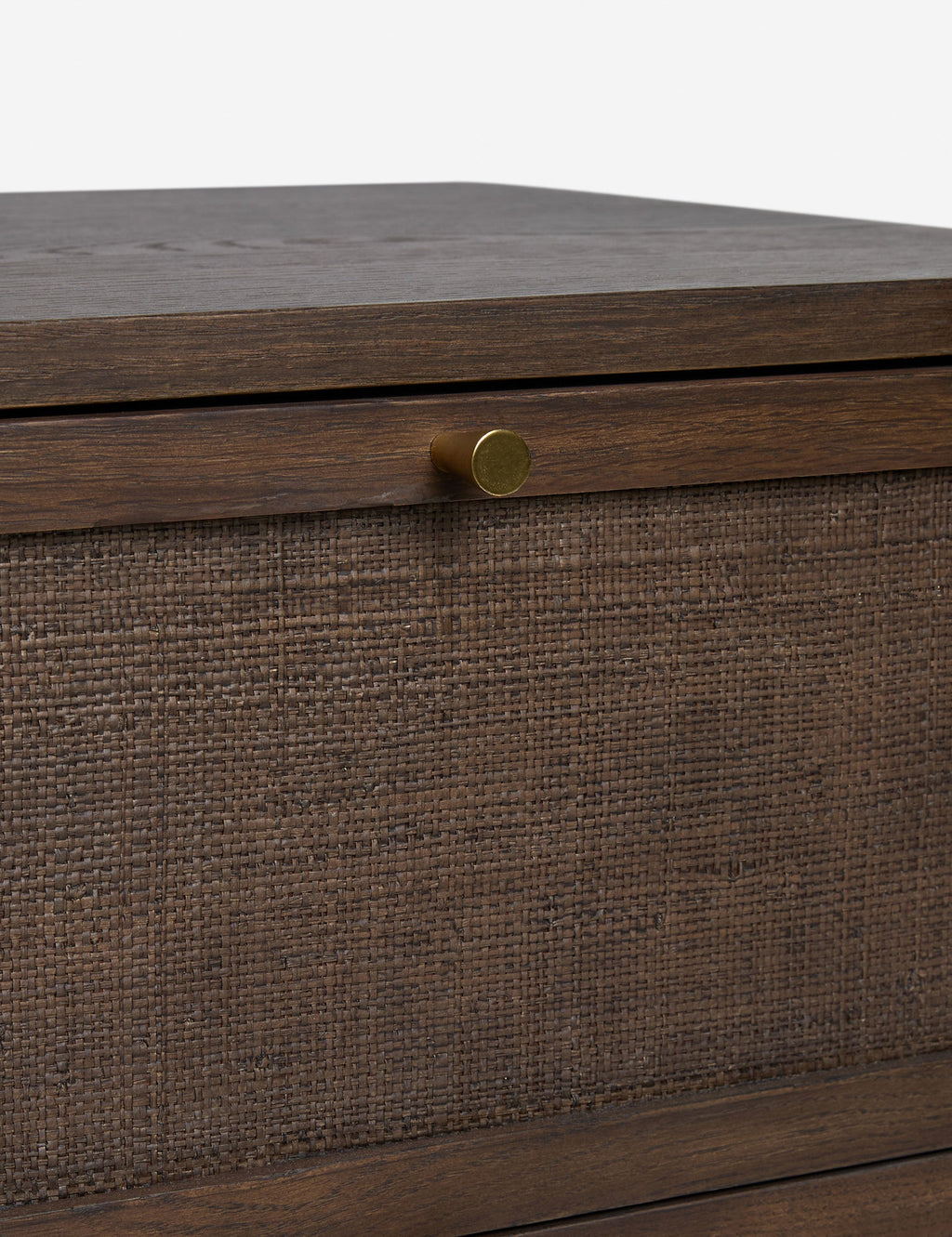 Soleil Nightstand | Rounded Oak Frame, Soft-Close Drawers