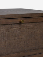 Soleil Nightstand | Rounded Oak Frame, Soft-Close Drawers
