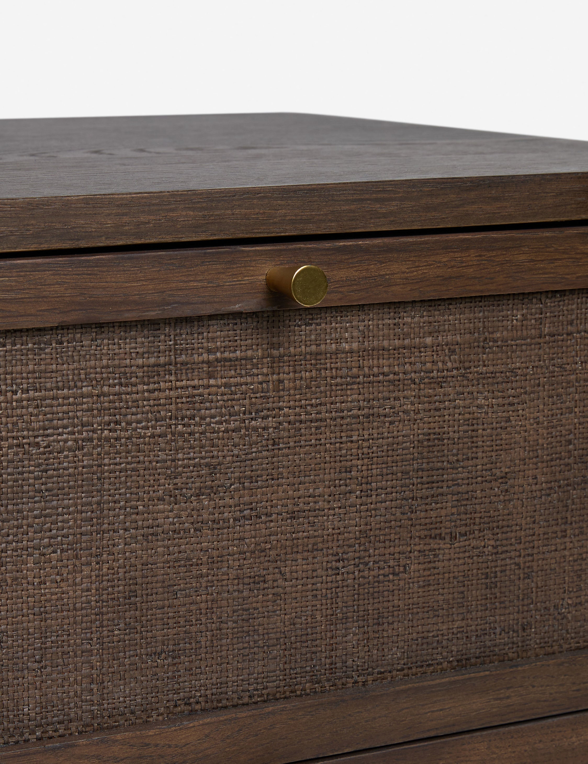 Soleil Nightstand | Rounded Oak Frame, Soft-Close Drawers