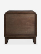 Soleil Nightstand | Rounded Oak Frame, Soft-Close Drawers