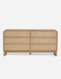 Sable Wide Dresser | Rounded Oak Frame, Soft-Close Drawers