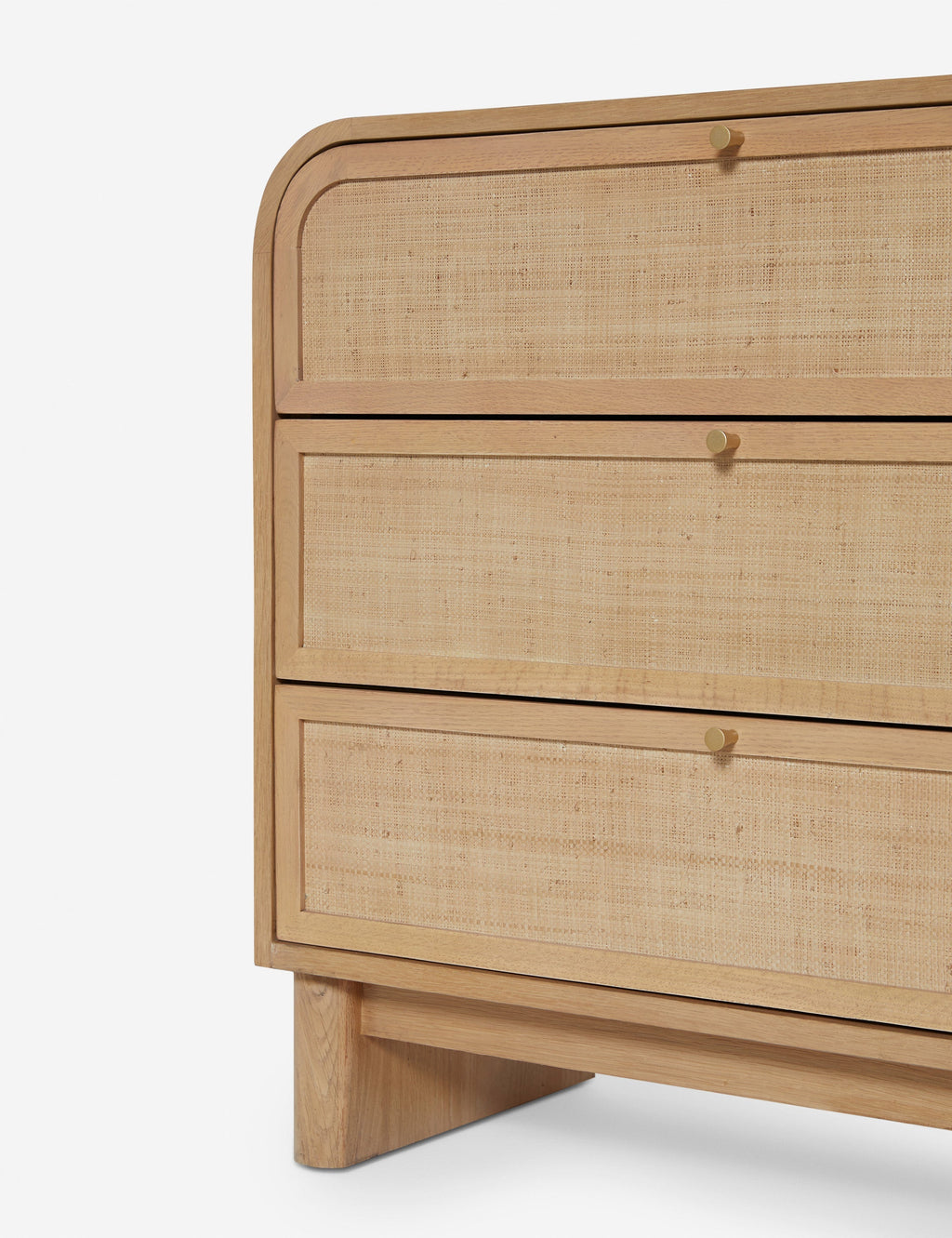 Sable Wide Dresser | Rounded Oak Frame, Soft-Close Drawers