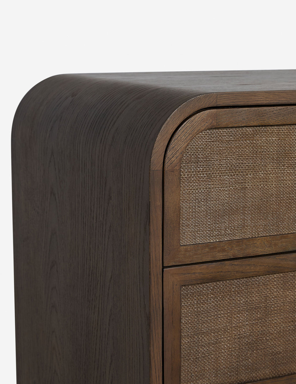 Sable Wide Dresser | Rounded Oak Frame, Soft-Close Drawers