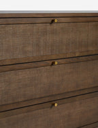 Sable Wide Dresser | Rounded Oak Frame, Soft-Close Drawers