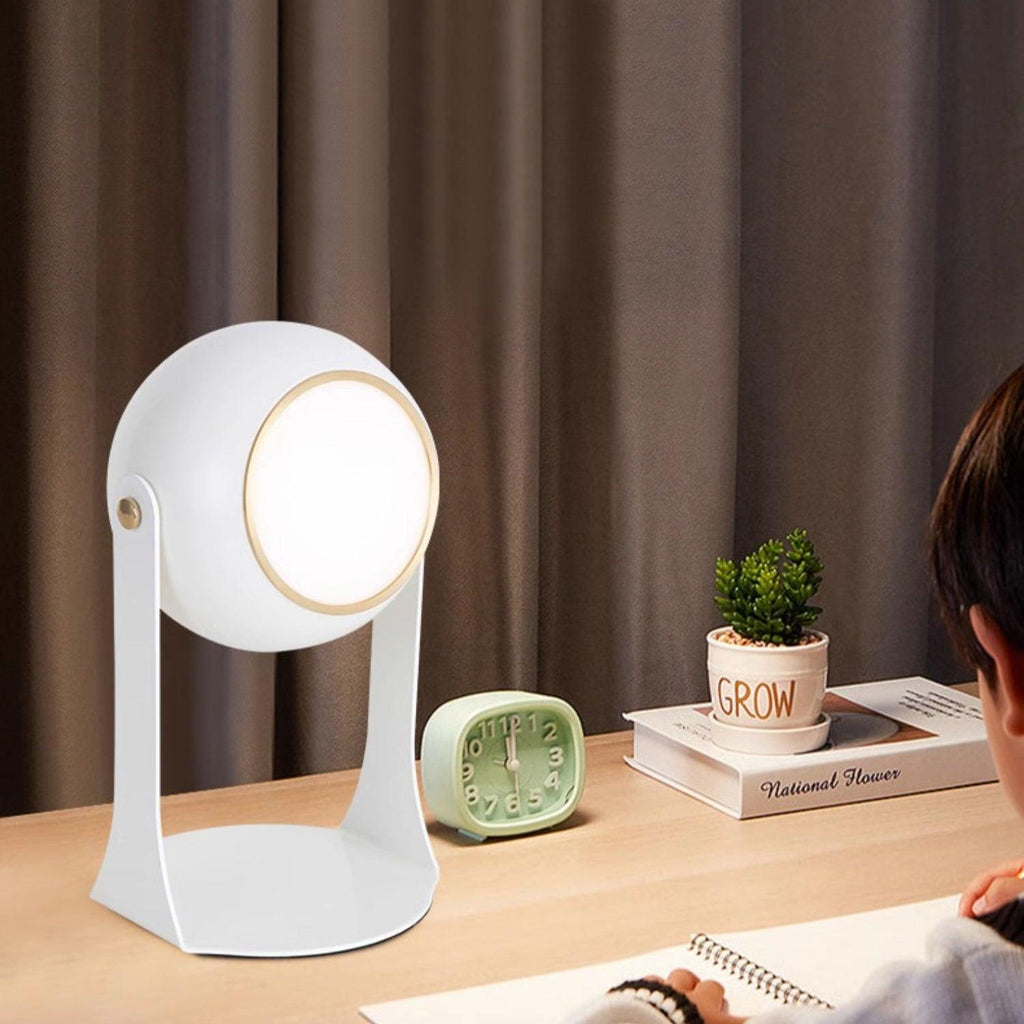 Cordless Rechargeable Table Lamp, Black & White