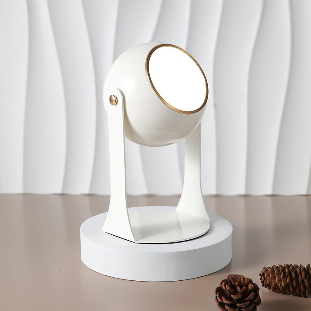 Cordless Rechargeable Table Lamp, Black & White