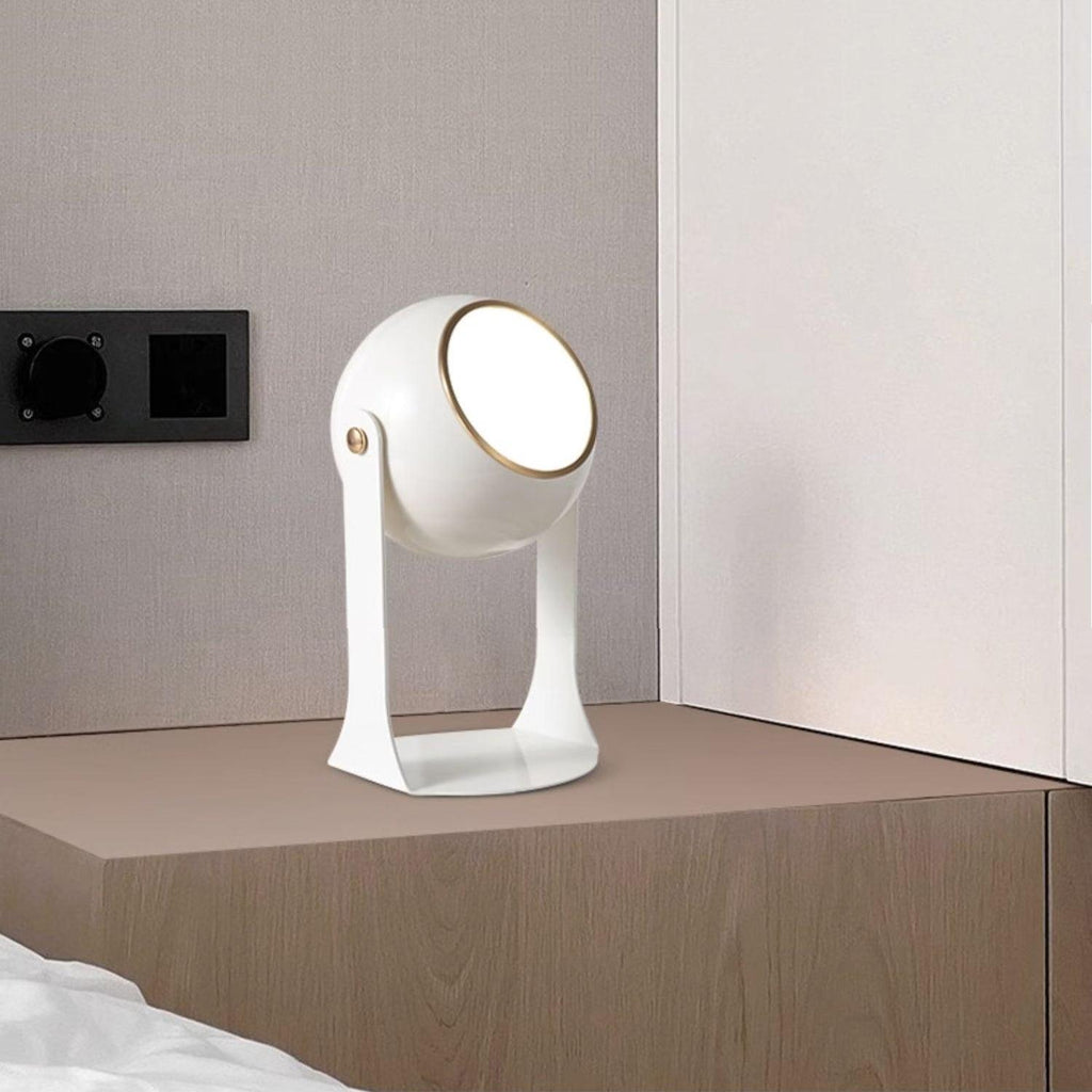 Cordless Rechargeable Table Lamp, Black & White