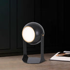 Cordless Rechargeable Table Lamp, Black & White