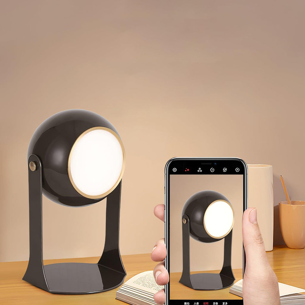 Cordless Rechargeable Table Lamp, Black & White