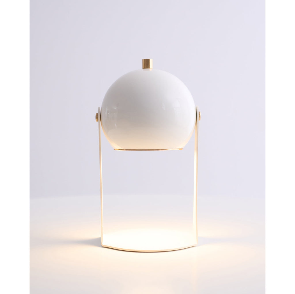 Cordless Rechargeable Table Lamp, Black & White