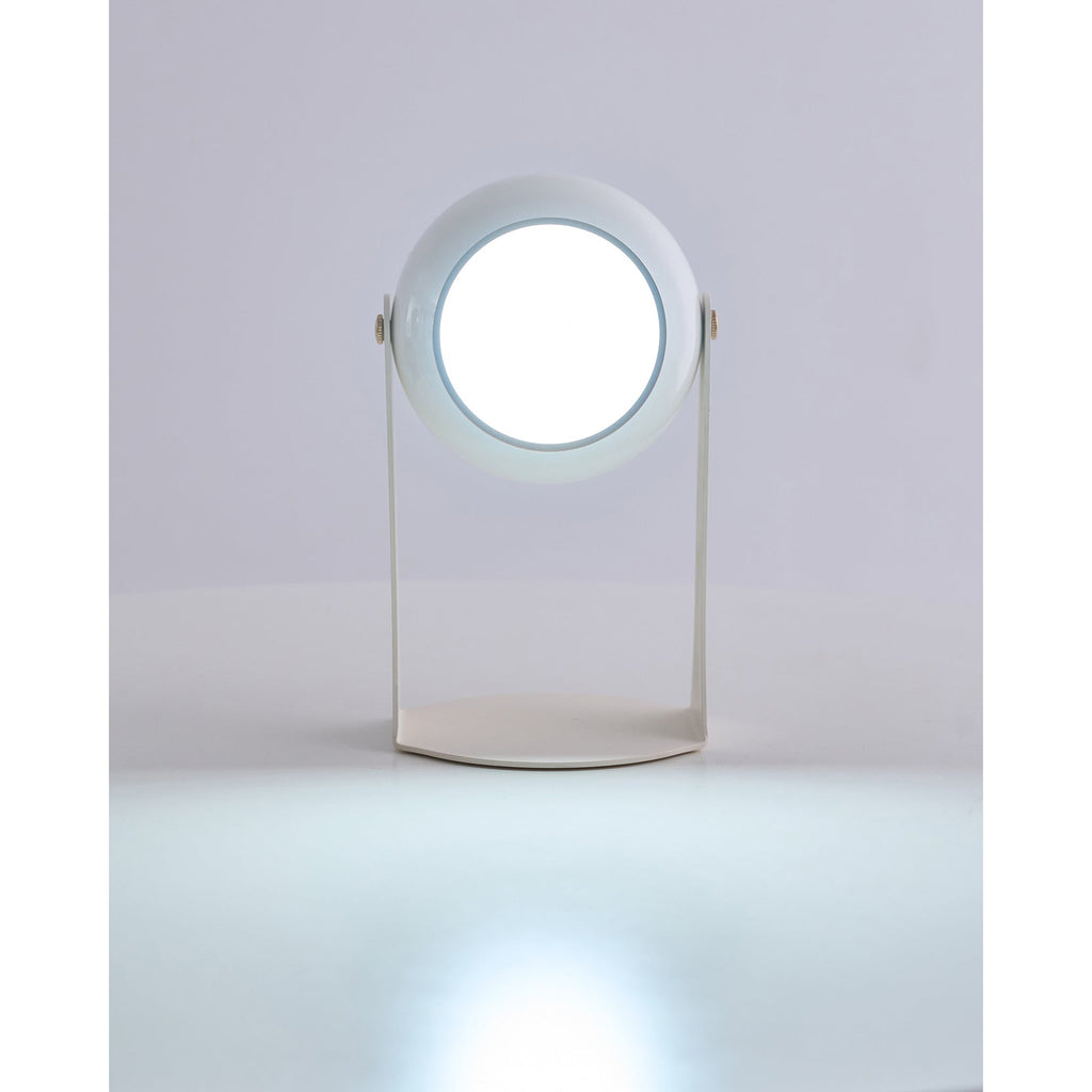 Cordless Rechargeable Table Lamp, Black & White