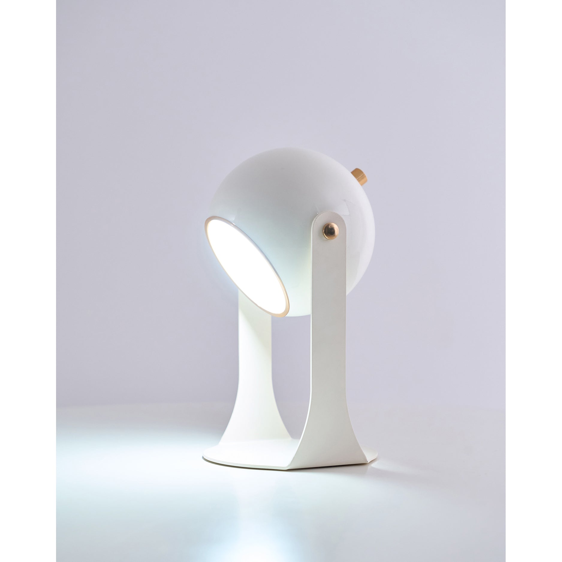 Cordless Rechargeable Table Lamp, Black & White