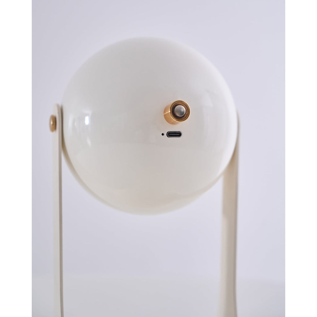 Cordless Rechargeable Table Lamp, Black & White