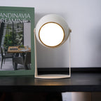 Cordless Rechargeable Table Lamp, Black & White