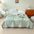 SylvaraLuft: Cotton blankets in airy butterfly design with three-layer cotton quality & reversible lightness – for living room & bedroom