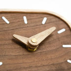 Table Clock Wood Silent Quartz Movement Desktop Clock