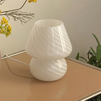 Glass Mushroom Lamp USB Powered Stepless Dimmable LED Table Light