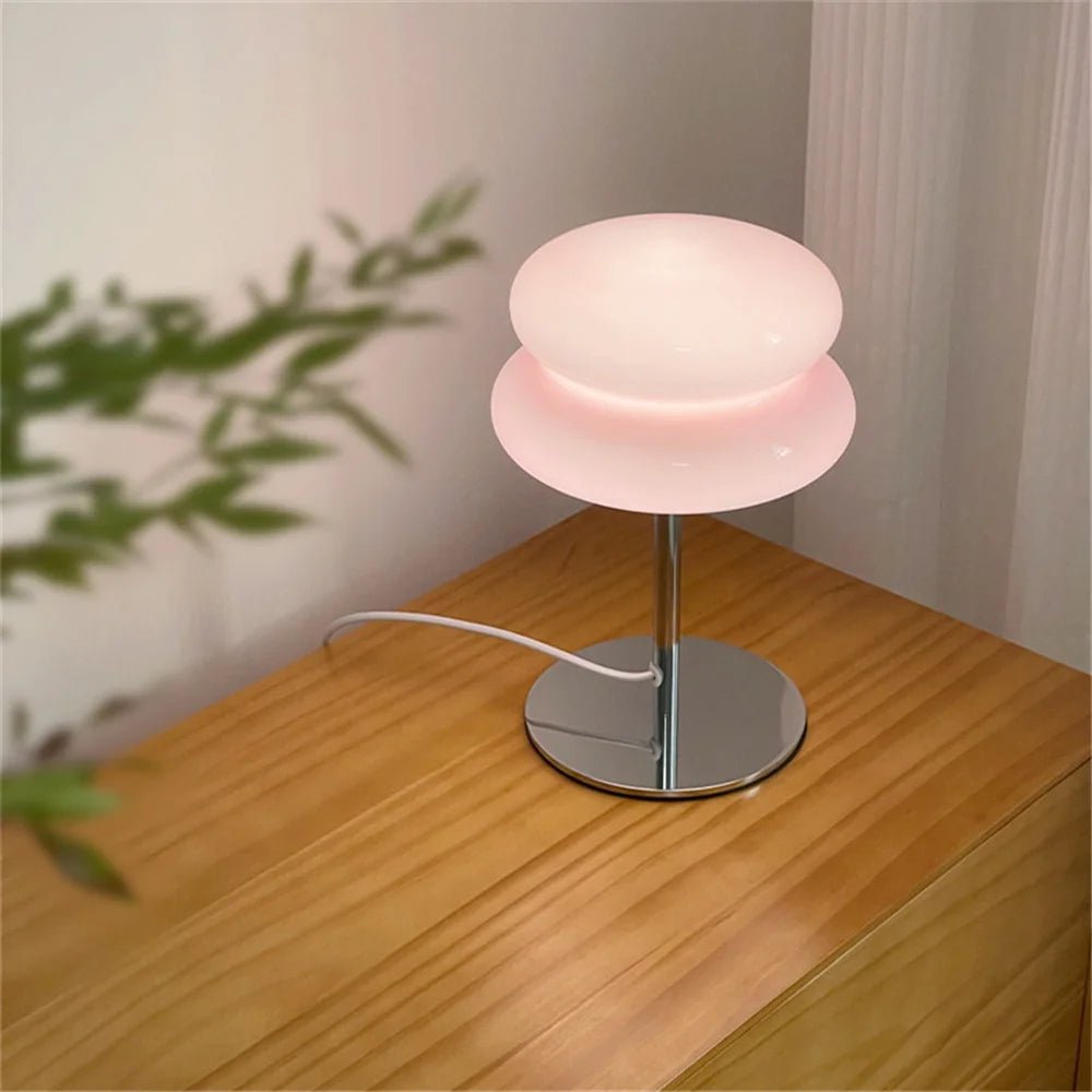 Table Lamp Glass Metal G9 Light Fixture Modern Indoor Lighting